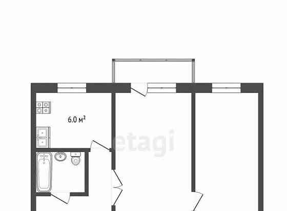 2-комн. квартира, 42.8 м2, 4/5 эт. Воскресенск