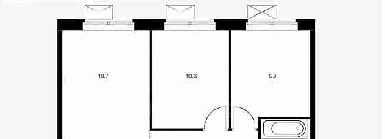3-комн. квартира, 56.2 м2, 11/25 эт. Котельники