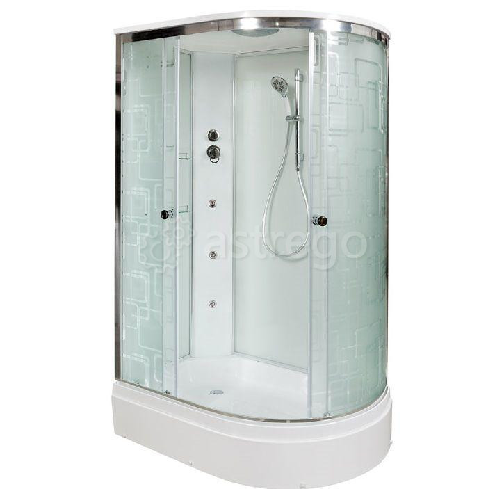 Душевая кабина 120х80 средний поддон AvaCan EM 2712 (L) с гидромассажем Красноярск - изображение 1