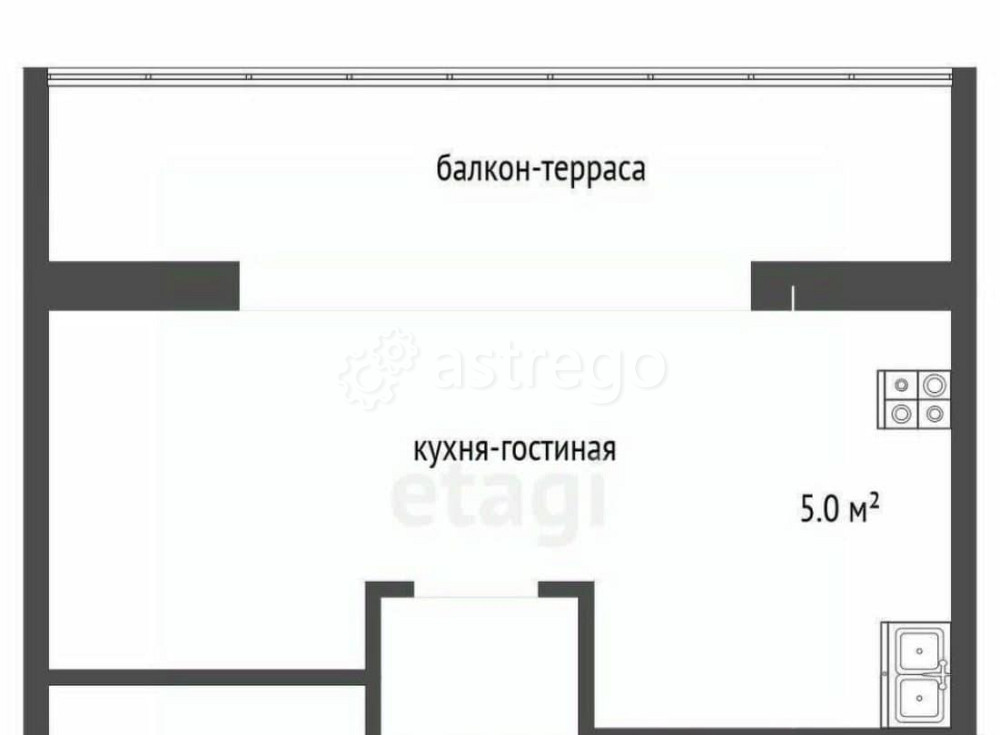 Студия, 31.9 м2, 4/17 эт. Раменское - изображение 5