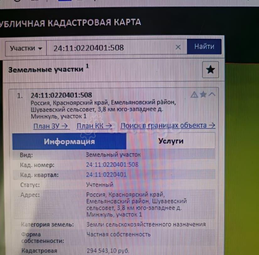Земельный участок, 4.96 га Емельяново - изображение 3