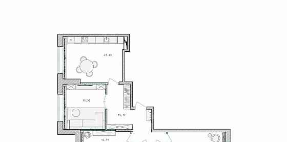 3-комн. квартира, 86.8 м2, 7/17 эт. Пушкино
