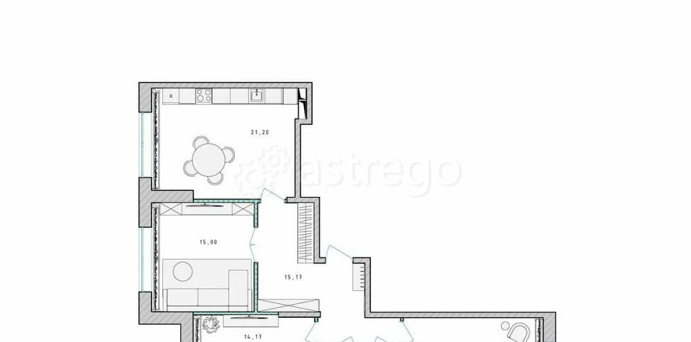 3-комн. квартира, 86.8 м2, 7/17 эт. Пушкино - изображение 2