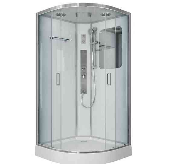 Душевая кабина NG- 6002-01G 1000х1000х2100 низкий поддон 16 см стекло ПРОЗРАЧНОЕ 4 места Niagara Москва