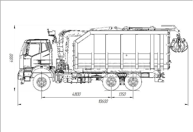 Ломовоз КАМАЗ 65115 шасси FAW 3250 6х4 двигатель CA6DL2-37E5 2023 г Санкт-Петербург - изображение 1