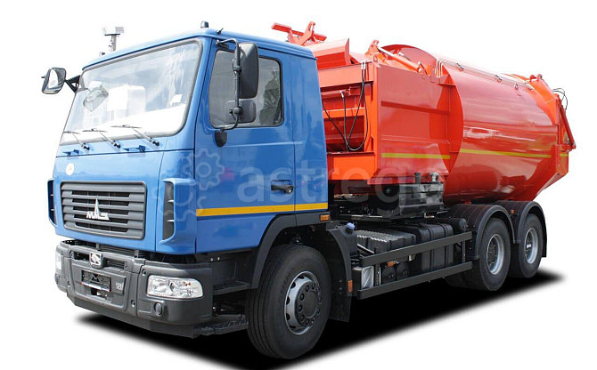 КО-449-35 на шасси МАЗ 6312С5-577-011 мусоровоз 22м3 бок. загрузкой, универсальный захват Краснодар - изображение 1