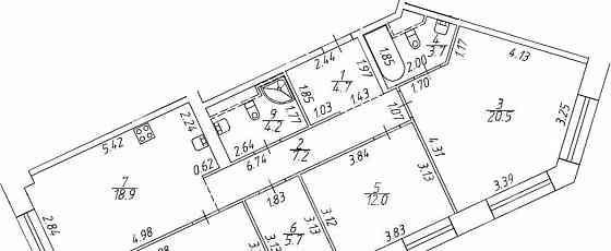 4-комн. квартира, 95.7 м2, 3/19 эт. Санкт-Петербург
