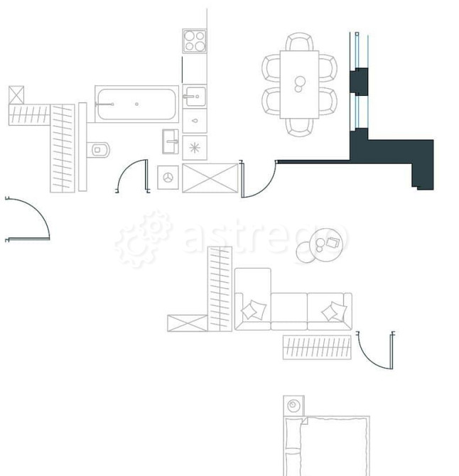 2-комн. квартира, 62 м2, 12/40 эт. Москва - изображение 1