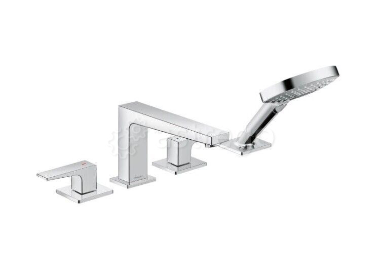 Смеситель для ванны и душа Hansgrohe, Metropol, тип открывания воды - двухрычажный 32552000 Москва - изображение 1