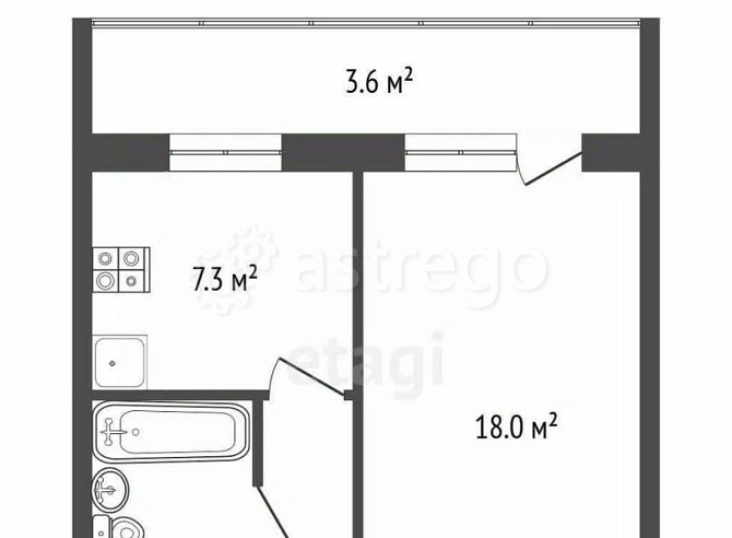 1-комн. квартира, 35 м2, 2/9 эт. Стерлитамак - изображение 1