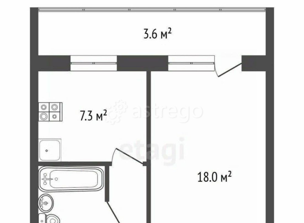 1-комн. квартира, 35 м2, 2/9 эт. Стерлитамак - изображение 1