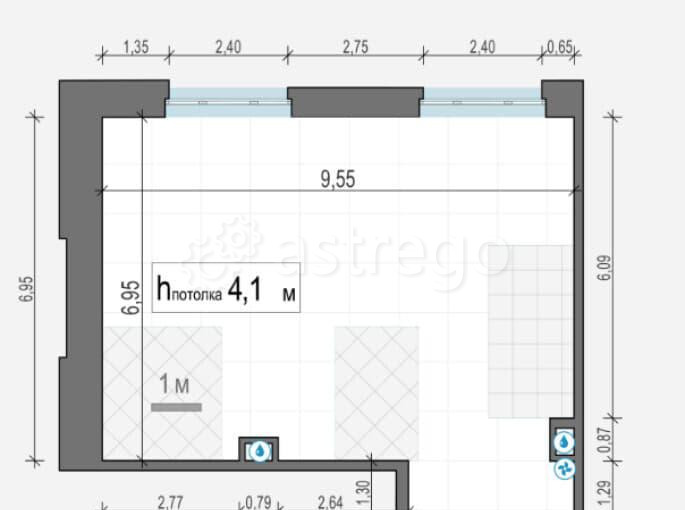 1-комн. квартира, 67.4 м2, 1/4 эт. Москва - изображение 9
