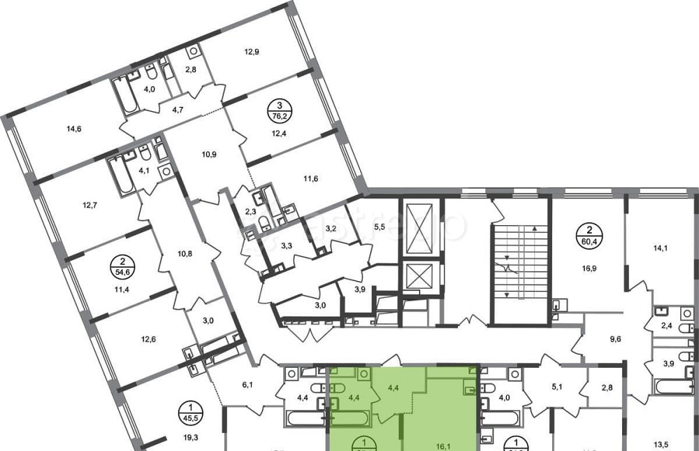 1-комн. квартира, 35 м2, 7/17 эт. Москва - изображение 6