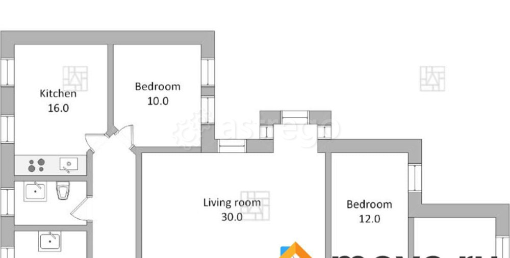 4-комн. квартира, 126 м2, 3/5 эт. Москва - изображение 4