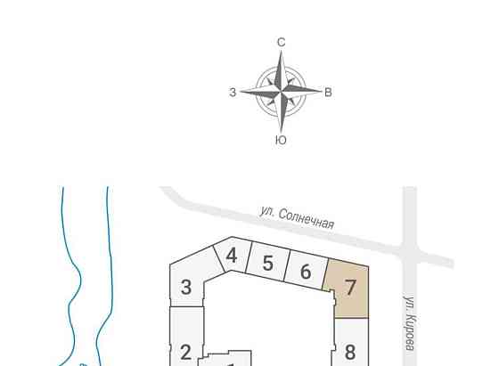 1-комн. квартира, 43.4 м2, 3/8 эт. Королев