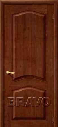 Дверь межкомнатная из массива сосны М7 Т-06 (Темный Лак) Барнаул