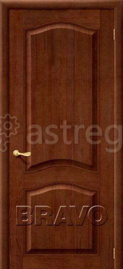 Дверь межкомнатная из массива сосны М7 Т-06 (Темный Лак) Барнаул - изображение 1