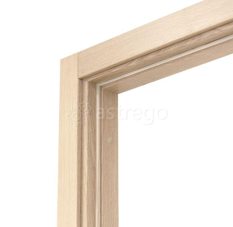 Коробка дверная Олови М9 Беленый дуб экошпон с уплотн. с/п с/ф 32x80 мм Санкт-Петербург - изображение 1