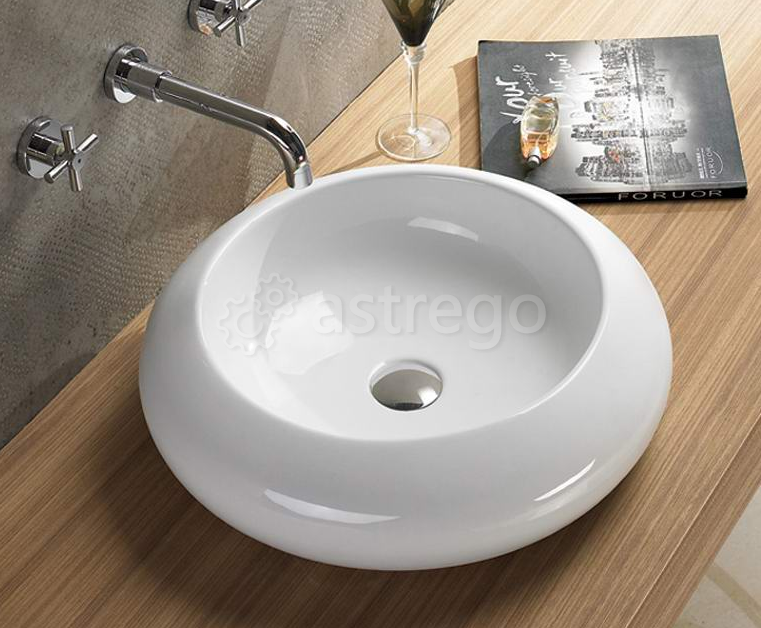 Раковина на столешницу Cerama LUX 7031B (46х46х13) Красноярск - изображение 1
