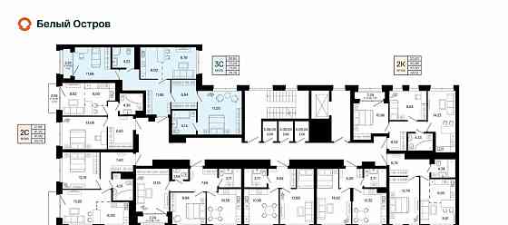 3-комн. квартира, 73.65 м2, 6/9 эт. Уфа