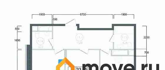 2-комн. квартира, 68.04 м2, 14/17 эт. Наро-Фоминск