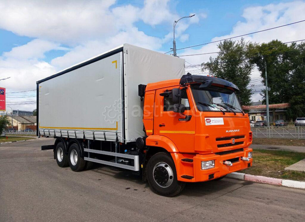 Шторно-бортовой автомобиль на шасси КАМАЗ 65115 Самара - изображение 1