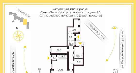 Свободного назначения, 164.7 м2 Санкт-Петербург