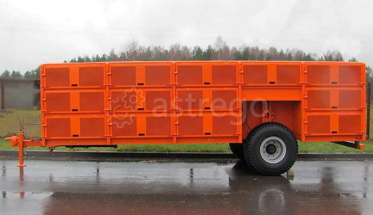 Полуприцеп тракторный для перевозки индейки ППП-4, грузоподъемность 5000 кг, кузов 5 м, сталь Санкт-Петербург - изображение 1
