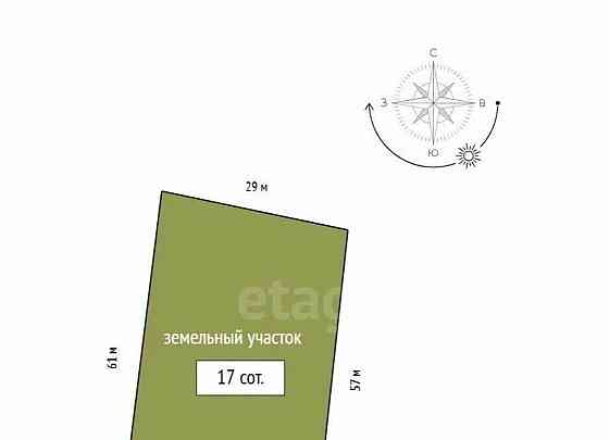 Земельный участок, 17 соток Емельяново