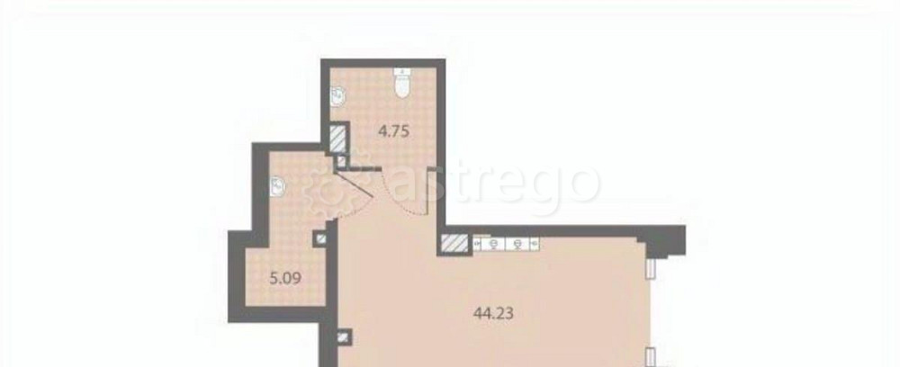 Свободного назначения, 54.1 м2 Санкт-Петербург - изображение 1