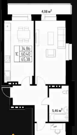 Студия, 65.38 м2, 4/9 эт. Горно-Алтайск