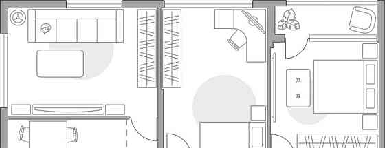3-комн. квартира, 86.5 м2, 2/23 эт. Долгопрудный