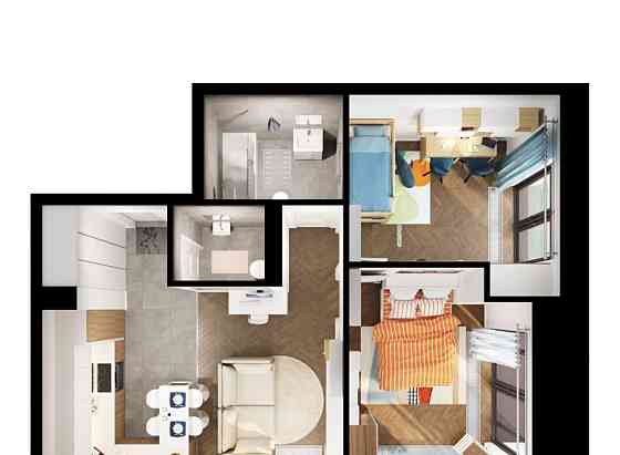 2-комн. квартира, 53.7 м2, 7/7 эт. Санкт-Петербург