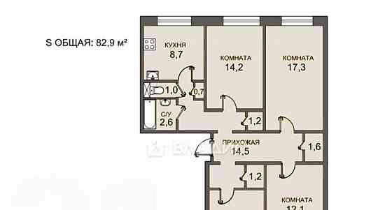 4-комн. квартира, 89.2 м2, 1/10 эт. Санкт-Петербург