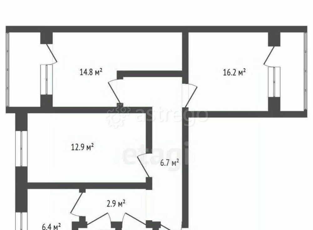 Комната, 14 м2, 6/12 эт. Москва - изображение 1