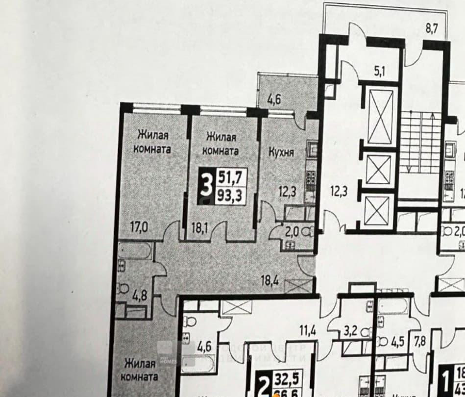4-комн. квартира, 93.3 м2, 4/25 эт. Одинцово - изображение 7