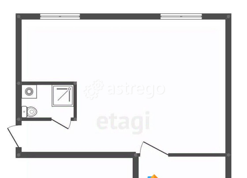 2-комн. квартира, 44.7 м2, 3/4 эт. Белогорск - изображение 7