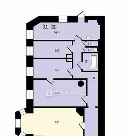 Комната, 23.1 м2, 2/6 эт. Санкт-Петербург