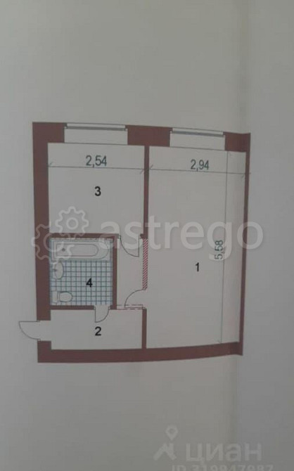 1-комн. квартира, 30.1 м2, 4/5 эт. Белгород - изображение 5