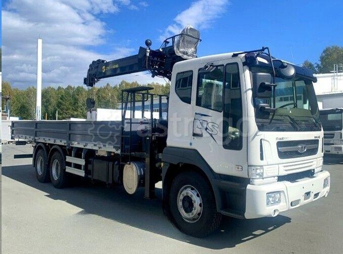 Бортовой автомобиль Daewoo Novus CL8CF с манипулятором SK-QEP V816 до 7,6 т Красноярск - изображение 1