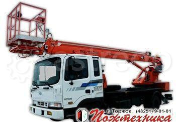 Подъемник с рабочей платформой ПСС-131.22Э Hyundai HD120. Новосибирск - изображение 1