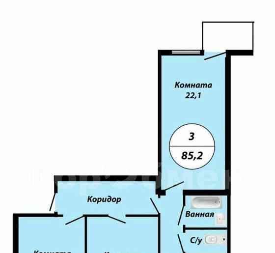 Комната, 33 м2, 8/8 эт. Москва