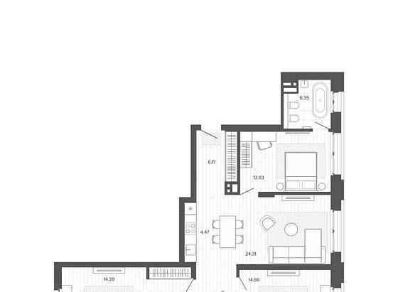 4-комн. квартира, 93.8 м2, 2/9 эт. Барнаул
