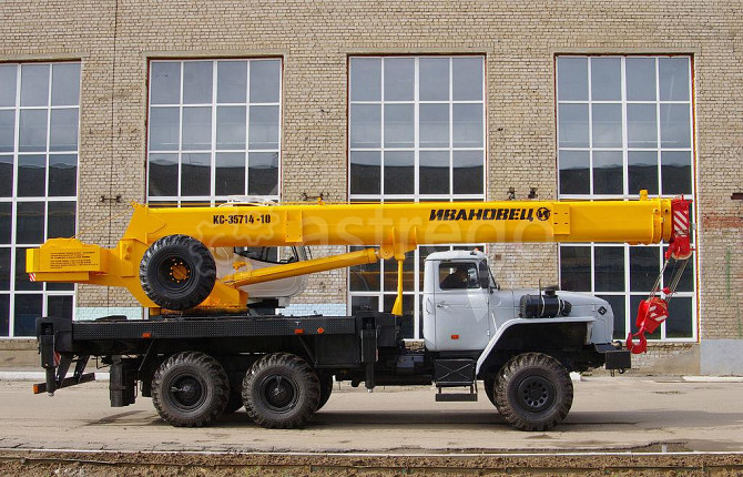 Кран Ивановец КС-35714-10 шасси Урал 5557 16т., 23м ОВОИД, (6х6) Самара - изображение 1