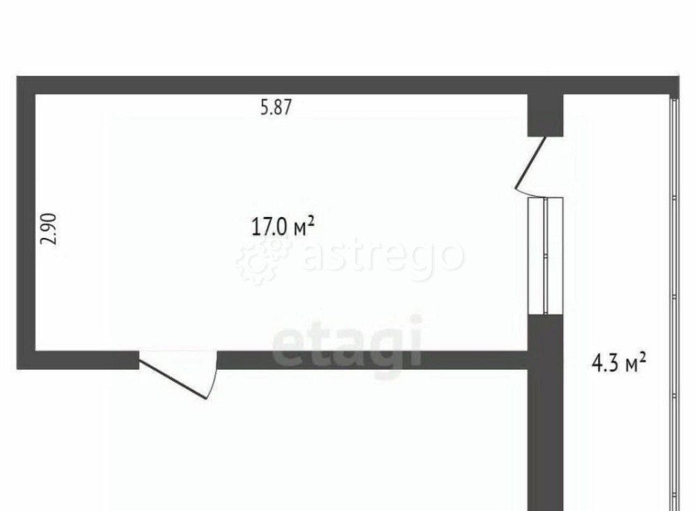 Комната, 20 м2, 1/5 эт. Белгород - изображение 1