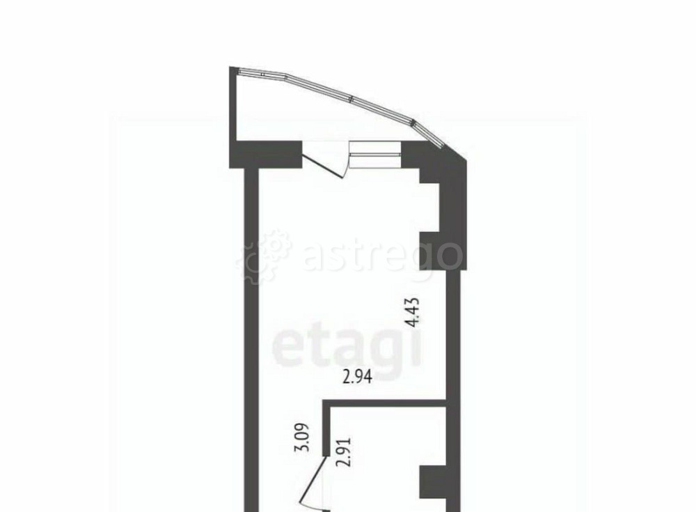 Студия, 32.1 м2, 8/17 эт. Красноярск - изображение 7