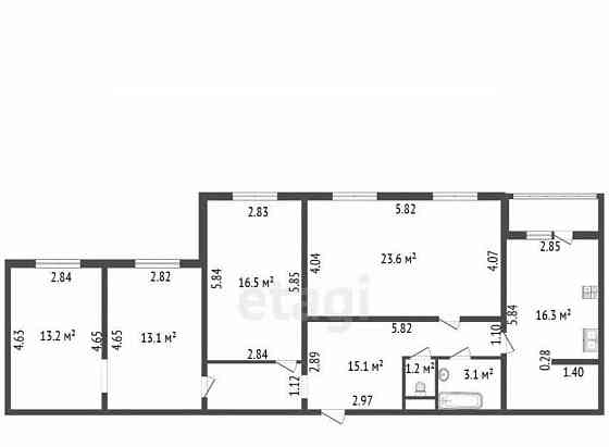 4-комн. квартира, 102 м2, 9/9 эт. Санкт-Петербург