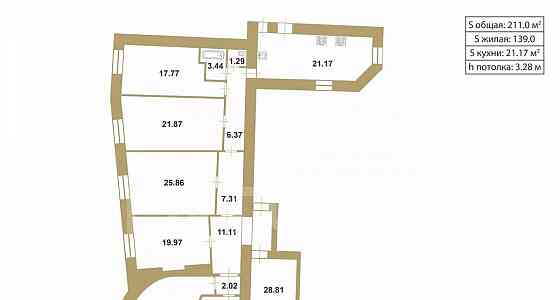 6-комн. квартира, 211 м2, 6/7 эт. Санкт-Петербург