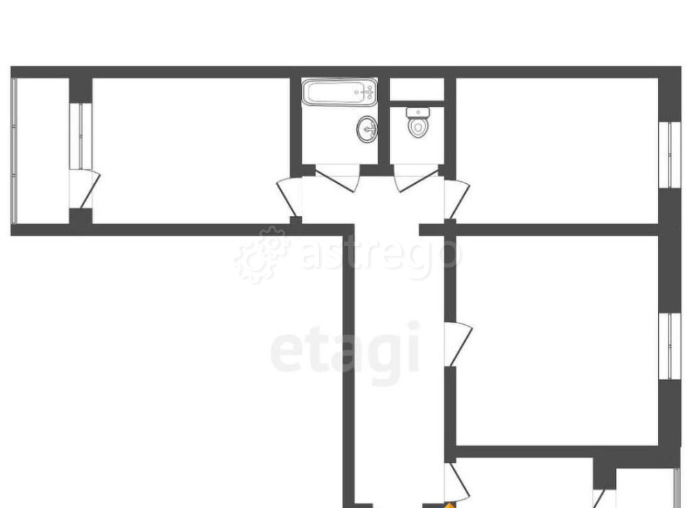 3-комн. квартира, 63.3 м2, 5/9 эт. Бийск - изображение 7