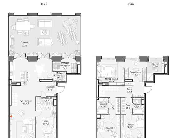 4-комн. квартира, 220.7 м2, 10/10 эт. Москва